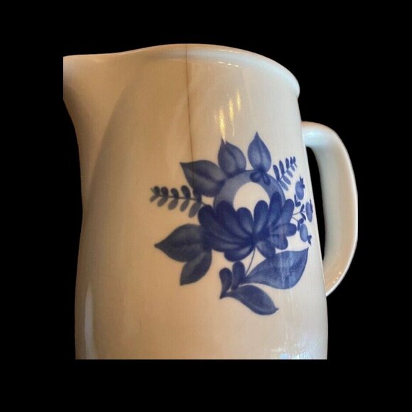 Arabia Ursula 60 oz pitcher Ceramic & Porcelain Flower F L-3 HTF Pattern Finland - Picture 3 of 6